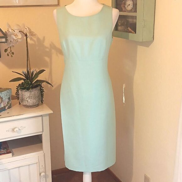 Black Label Evan Picone Mint Green Dress Classic.Wedding Guest. - Picture 1 of 9